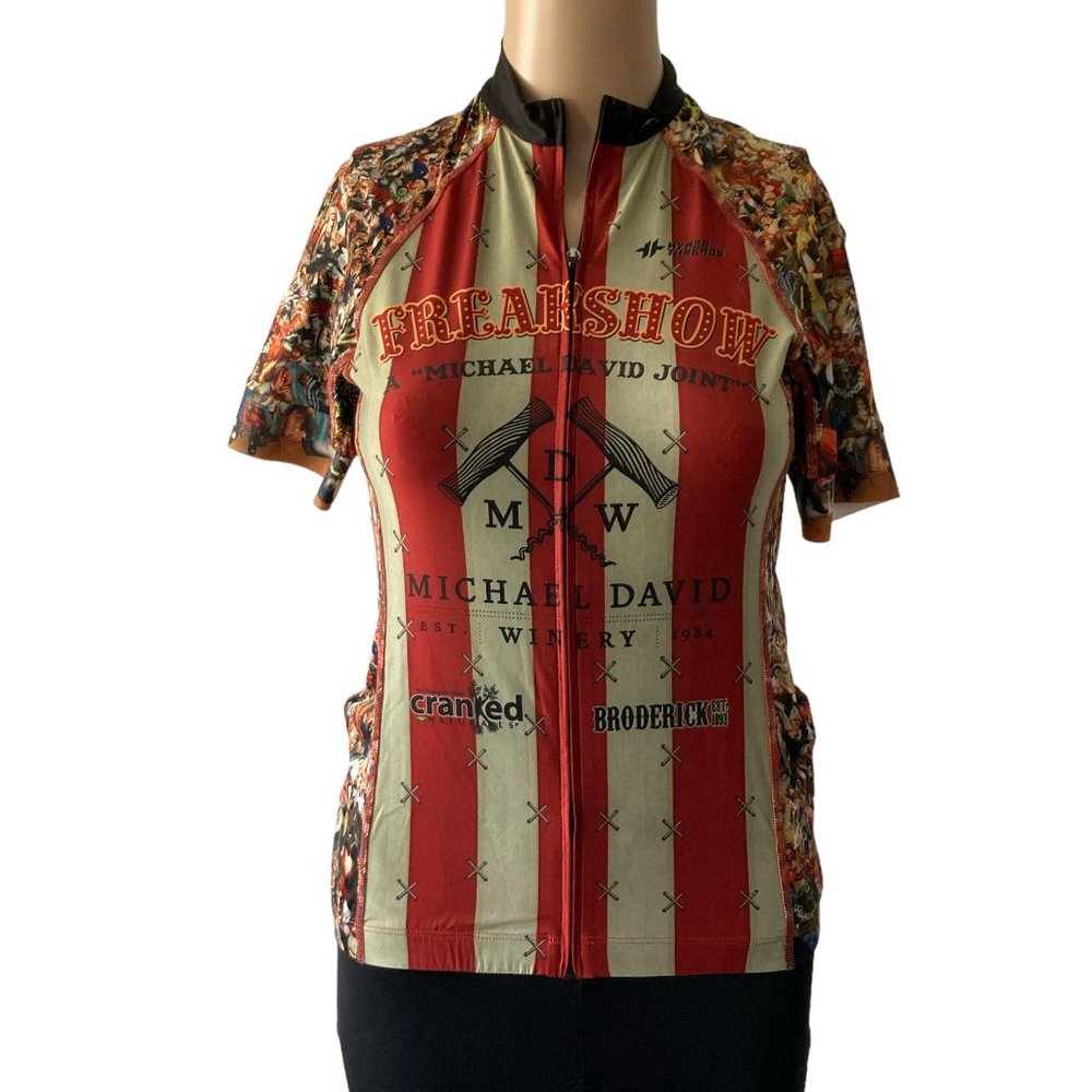Hyper Threads Pro Freak Show Horror Story NWT Size S Pro Cycling Jersey